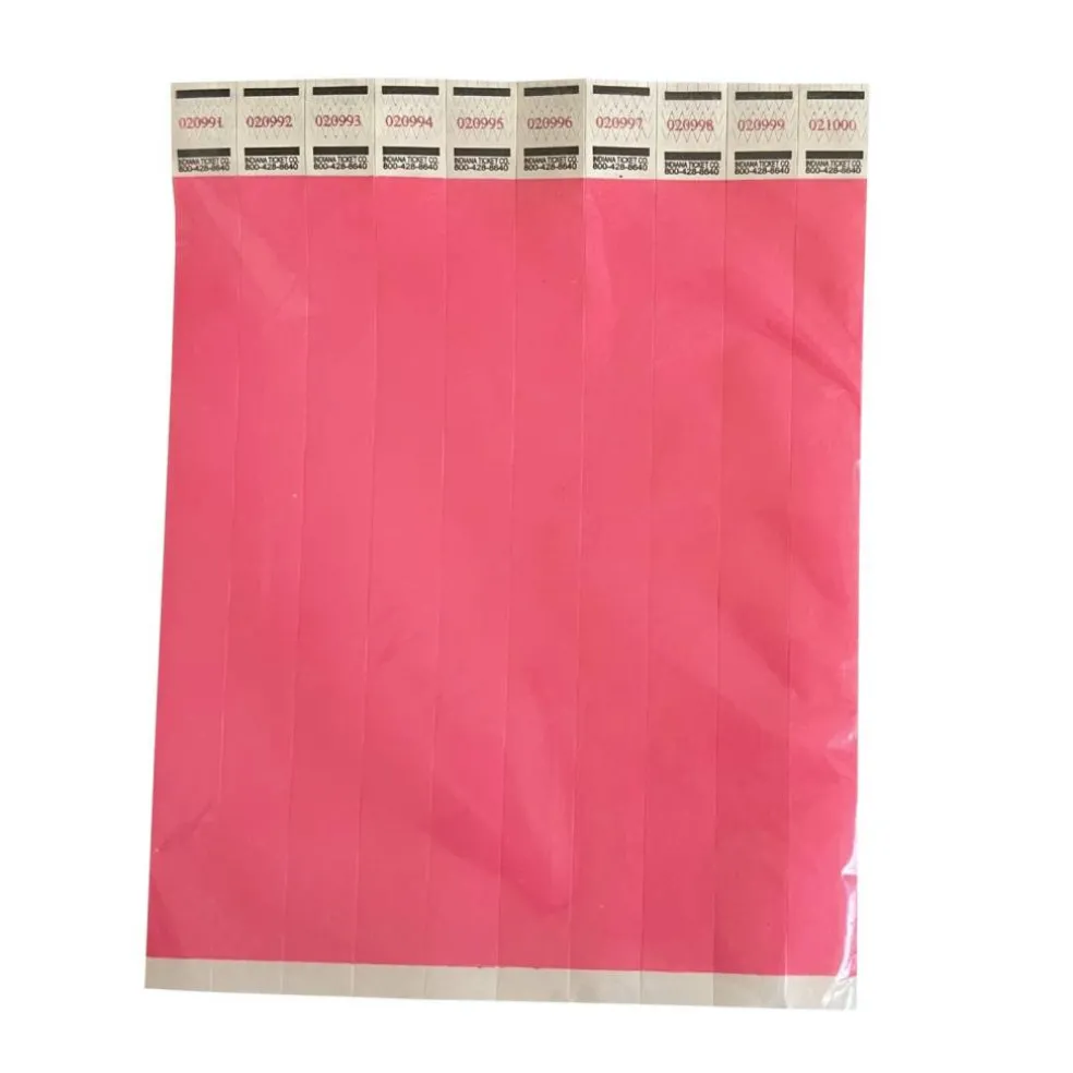 Solid Color Wristbands – 500/Box or 1,000/Box