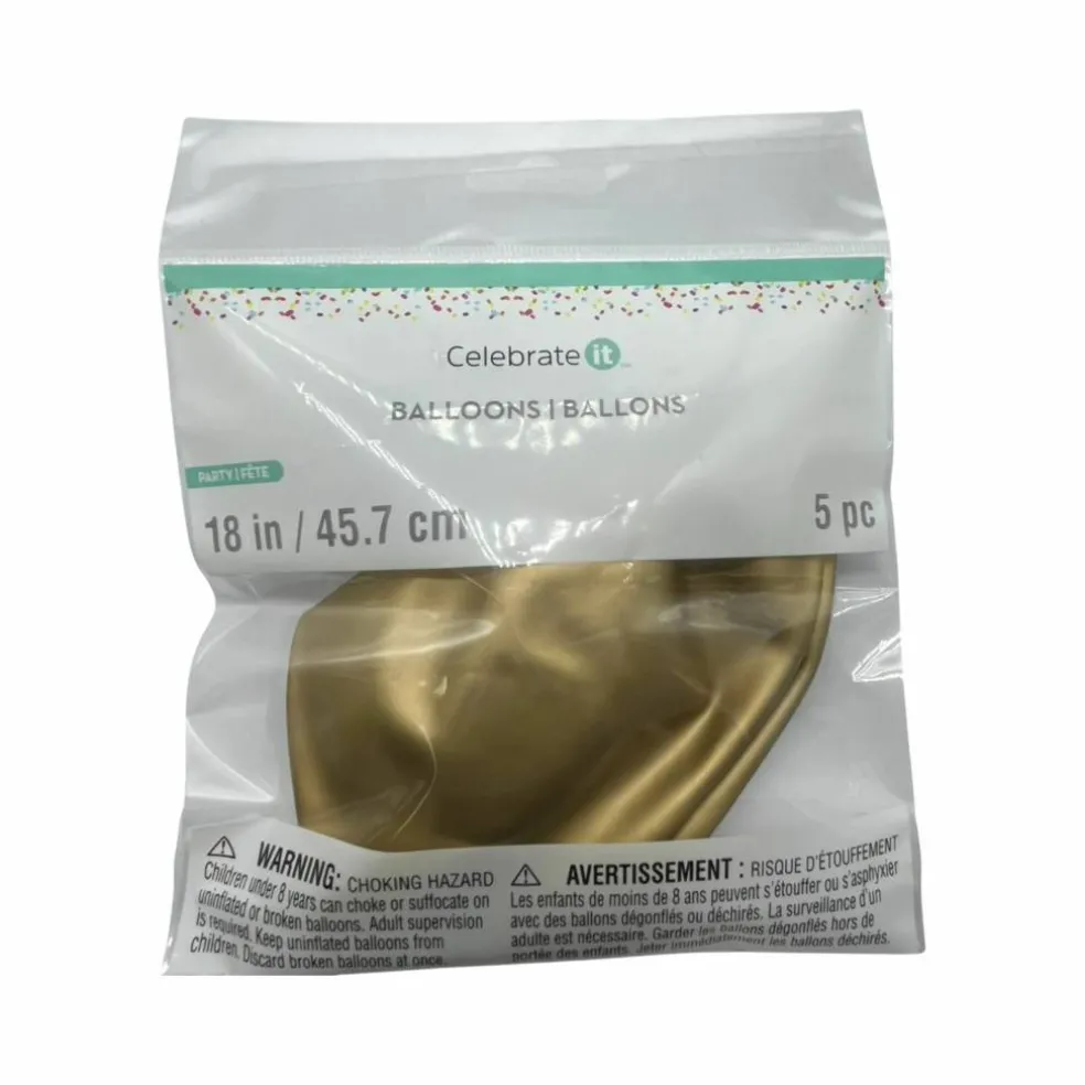 18" Solid Latex Balloons, 5ct by Celebrate It™