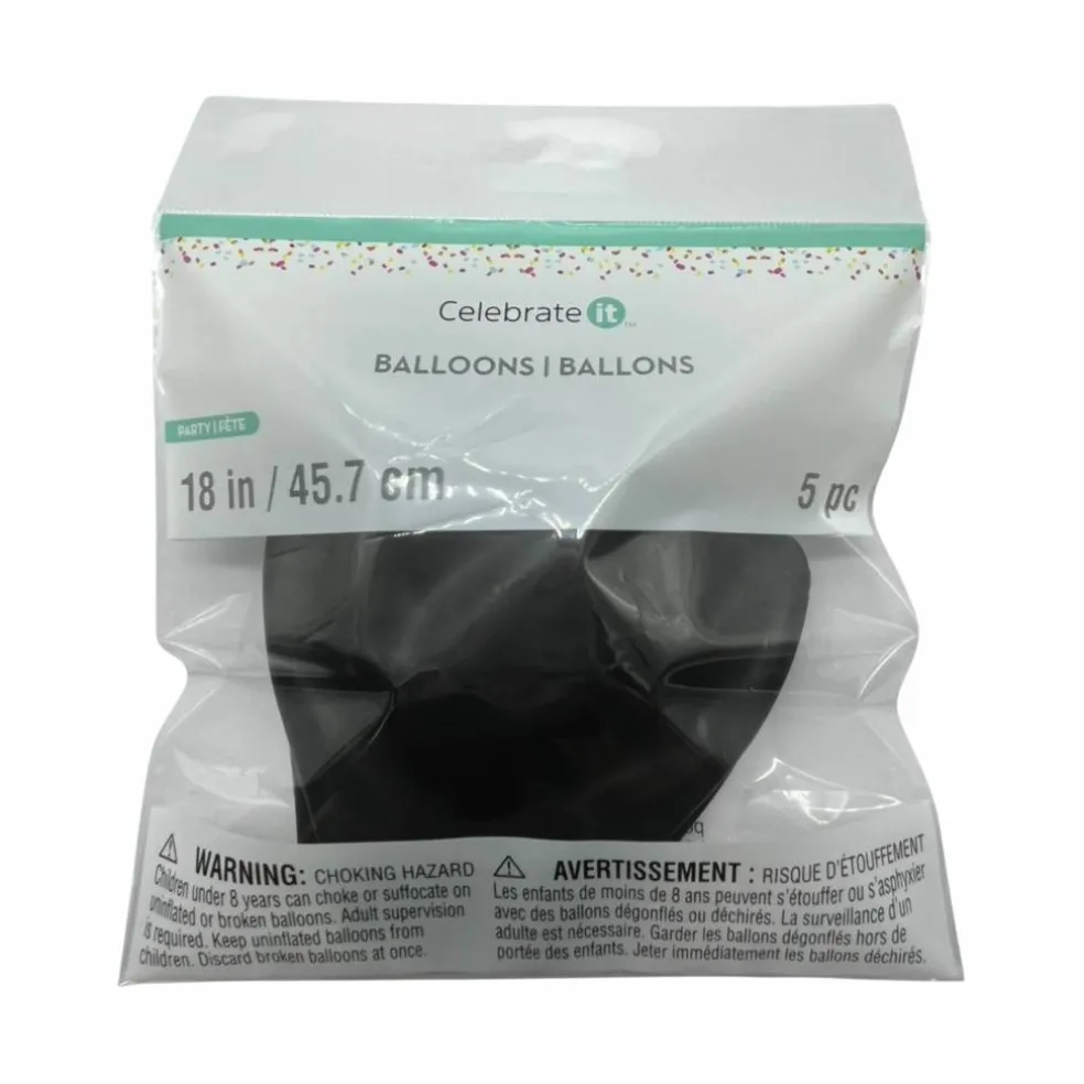 18" Solid Latex Balloons, 5ct by Celebrate It™