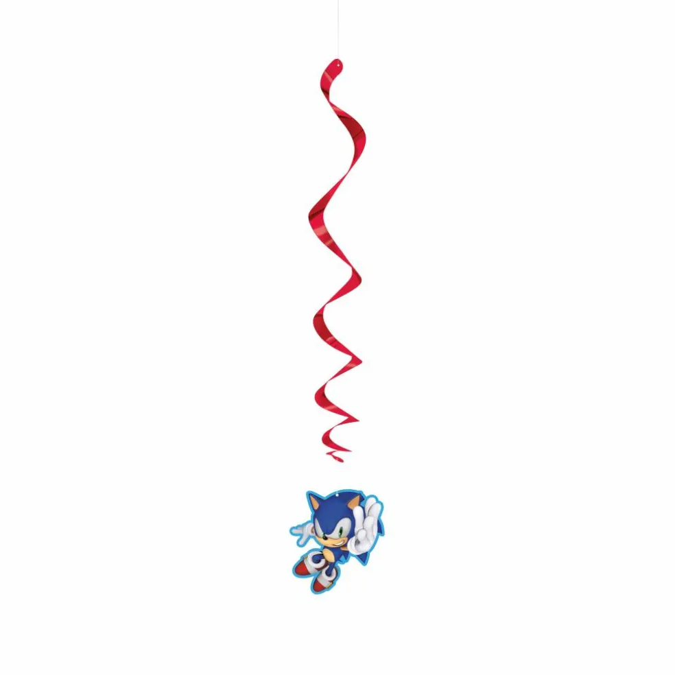 Sonic the Hedgehog™ Hanging Swirl Décor, 3ct.