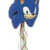 Sonic the Hedgehog, Head Shaped, Drum Pull-String Pinata