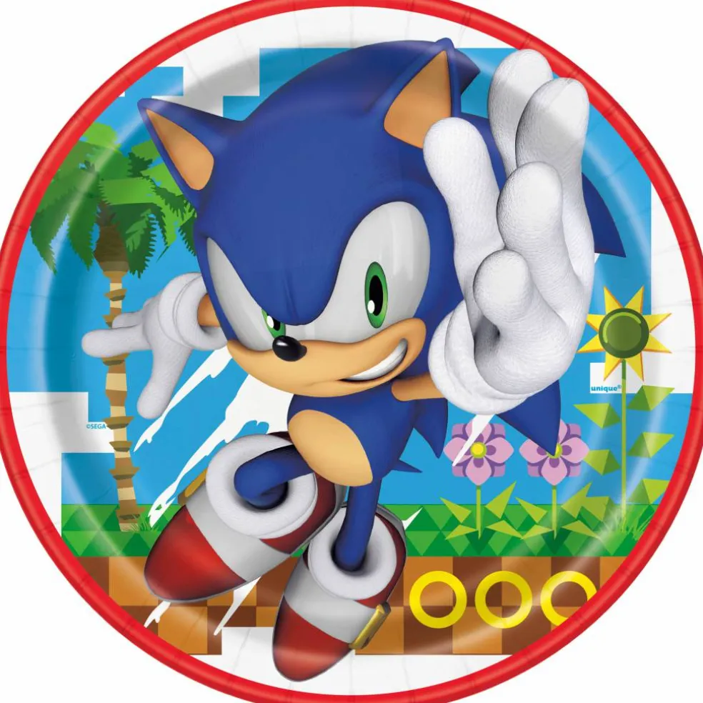 9" Sonic the Hedgehog™ Paper Plates, 8ct.