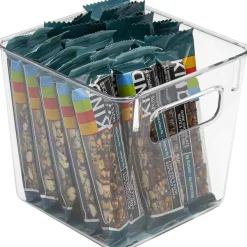 Sorbus 5.5" Clear Square Bins