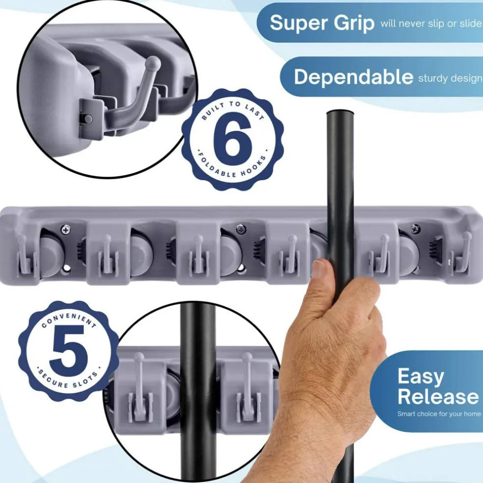 Sorbus 16 Inch Wall-Mounted Garage & Garden Tool Organizer