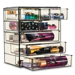 Sorbus Makeup & Jewelry Storage Case with 3 Large & 4 Small Drawers