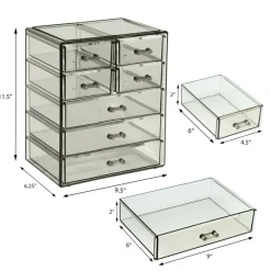 Sorbus Makeup & Jewelry Storage Case with 3 Large & 4 Small Drawers