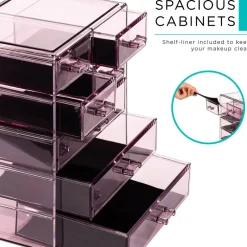 Sorbus Makeup & Jewelry Storage Case with 3 Large & 4 Small Drawers
