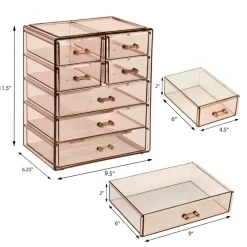 Sorbus Makeup & Jewelry Storage Case with 3 Large & 4 Small Drawers