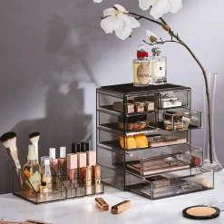 Sorbus Medium Makeup Organizer Set - (3 Large / 4 Small Drawers/Top Tray)