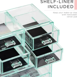 Sorbus Medium Makeup Organizer Set - (3 Large / 4 Small Drawers/Top Tray)