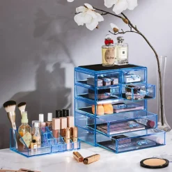 Sorbus Medium Makeup Organizer Set - (3 Large / 4 Small Drawers/Top Tray)