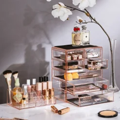 Sorbus Medium Makeup Organizer Set - (3 Large / 4 Small Drawers/Top Tray)