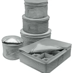 Sorbus 5-Piece Dinnerware Storage Set