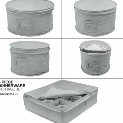 Sorbus 5-Piece Dinnerware Storage Set