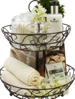 Sorbus 2-tier Countertop Basket Bronze