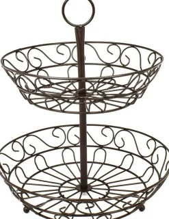 Sorbus 2-tier Countertop Basket Bronze