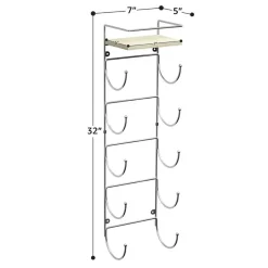 Sorbus Wall Mounted Towel Rack with Shelf