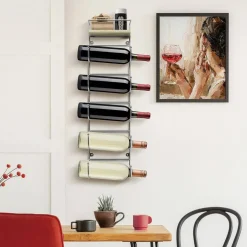 Sorbus Wall Mounted Towel Rack with Shelf