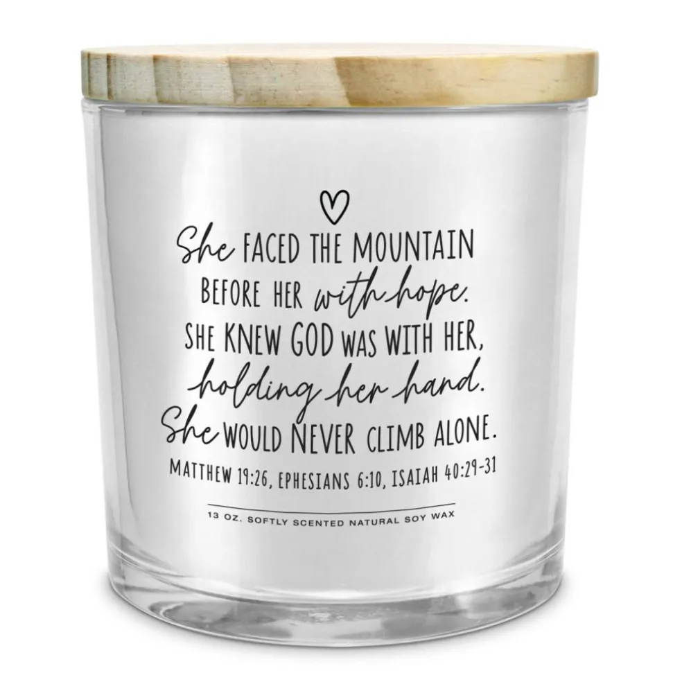 Soy Candle She Faced The Mountain