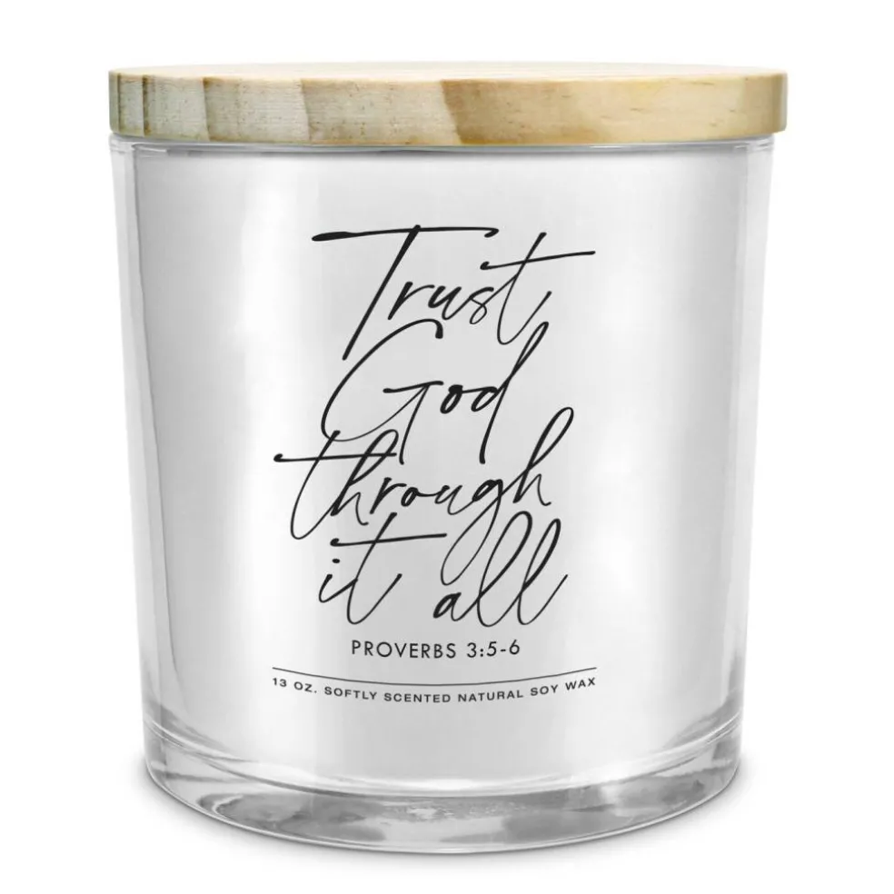 Soy Candle Trust God Through It All