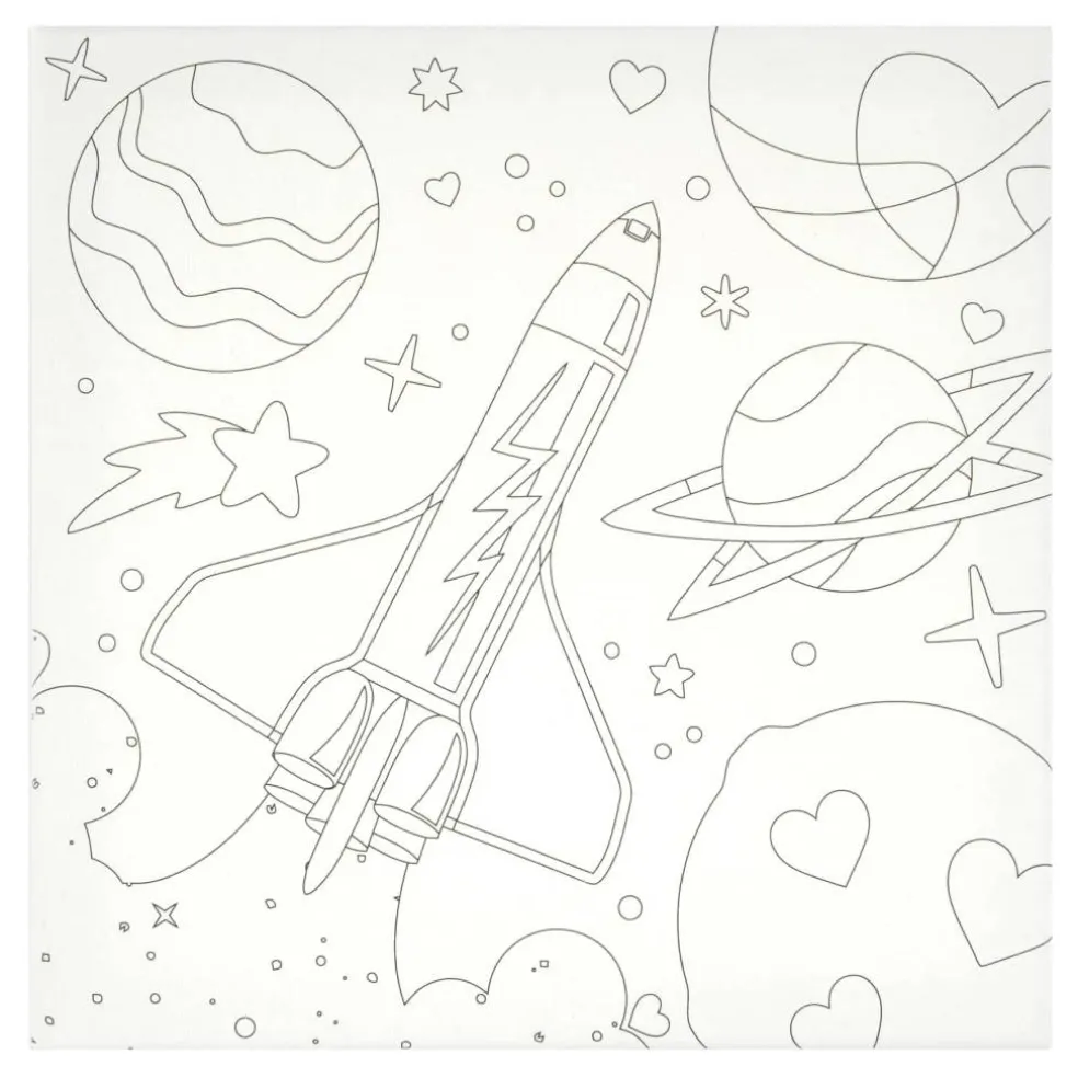 Spaceship Canvas Painting Craft Kit by Creatology™