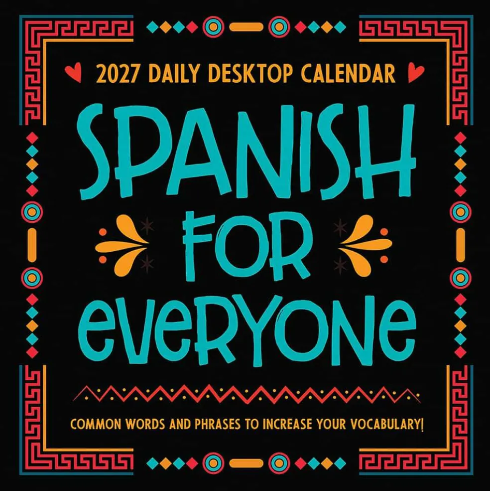 2027 Spanish Words Daily Desktop Calendar