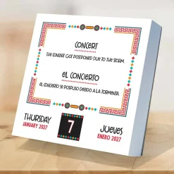 2027 Spanish Words Daily Desktop Calendar