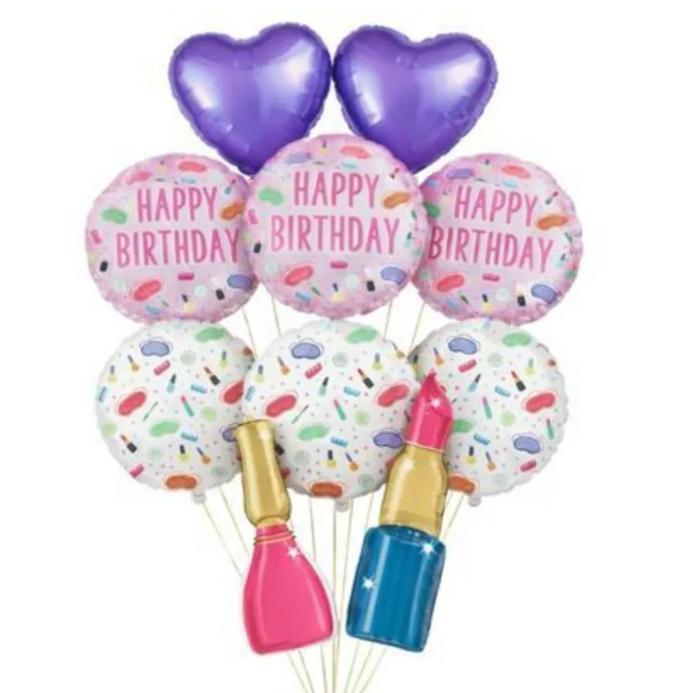 Spa Party Birthday Foil Balloon Bundle
