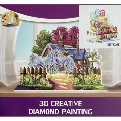 Sparkly Selections Castle with Unicorns 3D Decoration Diamond Painting