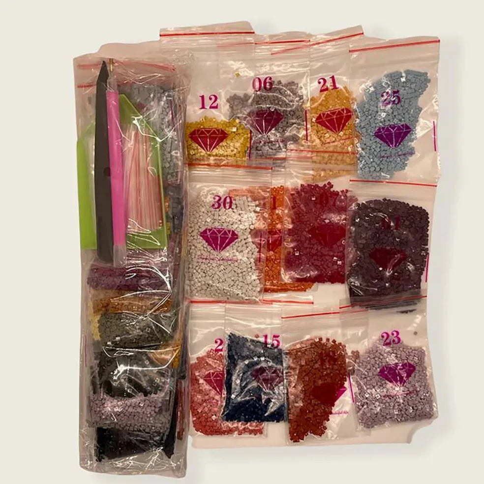 Sparkly Selections Colorful Rose Diamond Painting Kit, Round Diamonds
