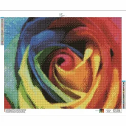 Sparkly Selections Colorful Rose Diamond Painting Kit, Round Diamonds