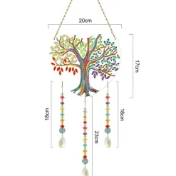 Sparkly Selections Colorful Tree Acrylic Wall Hanger Diamond Painting
