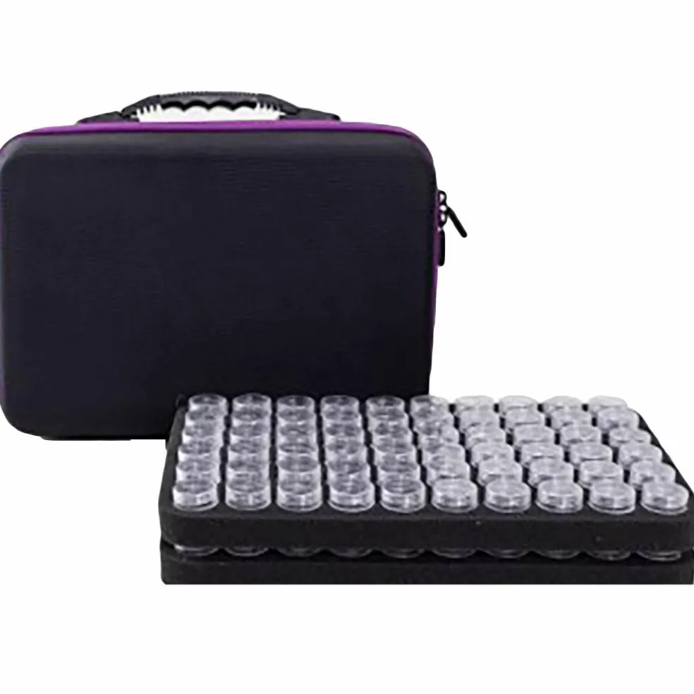Sparkly Selections Diamond Holder Case with 120 Storage Bottles