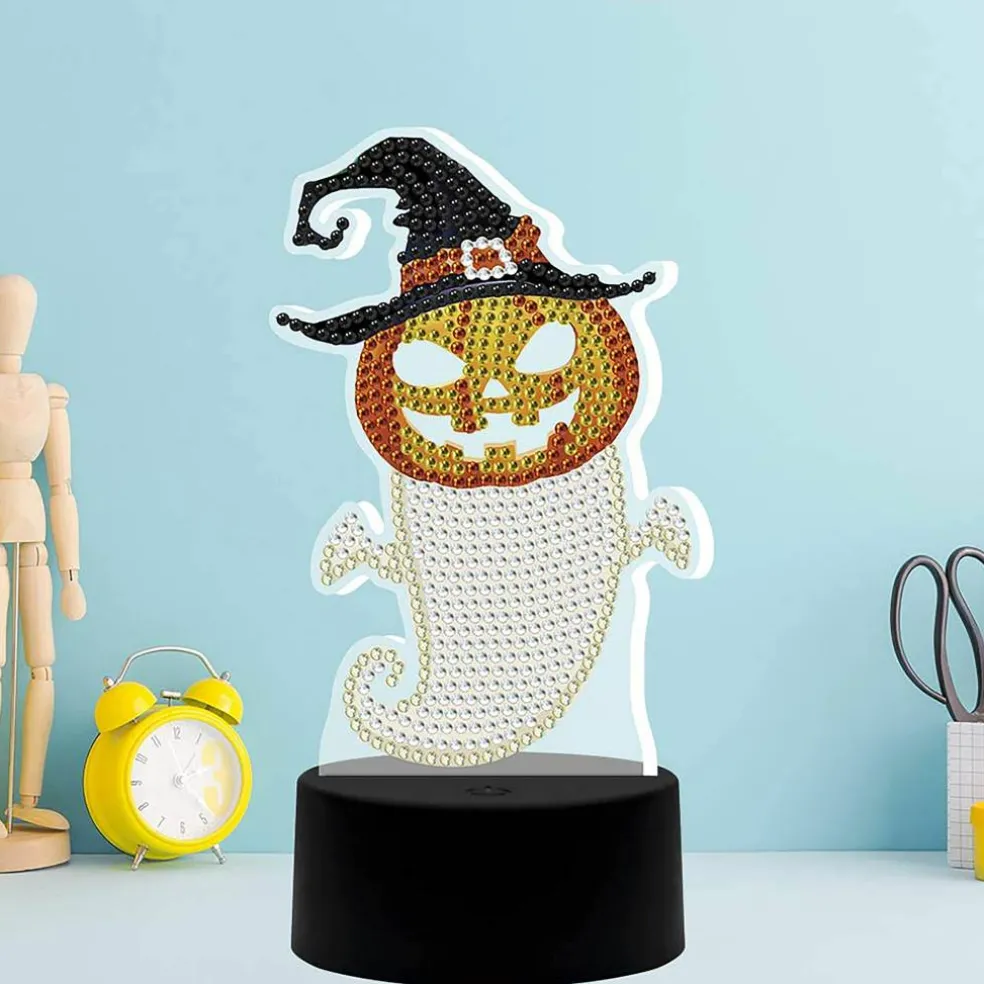 Sparkly Selections Ghost Pumpkin Lamp Diamond Art Kit