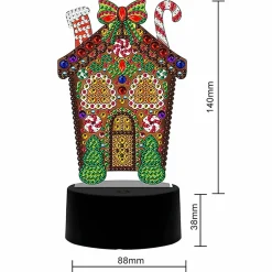 Sparkly Selections Gingerbread House Lamp Diamond Art Kit