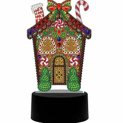 Sparkly Selections Gingerbread House Lamp Diamond Art Kit