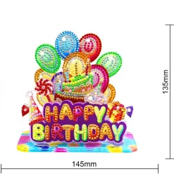 Sparkly Selections Happy Birthday 3D Decoration Diamond Painting