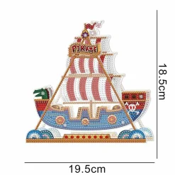 Sparkly Selections Pirate Ship Ferris Wheel 3D Decoration Diamond Painting