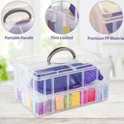Sparkly Selections 88 Slot Clear Stackable Diamond Painting Storage Set
