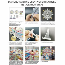 Sparkly Selections Space Theme Ferris Wheel 3D Decoration Diamond Painting
