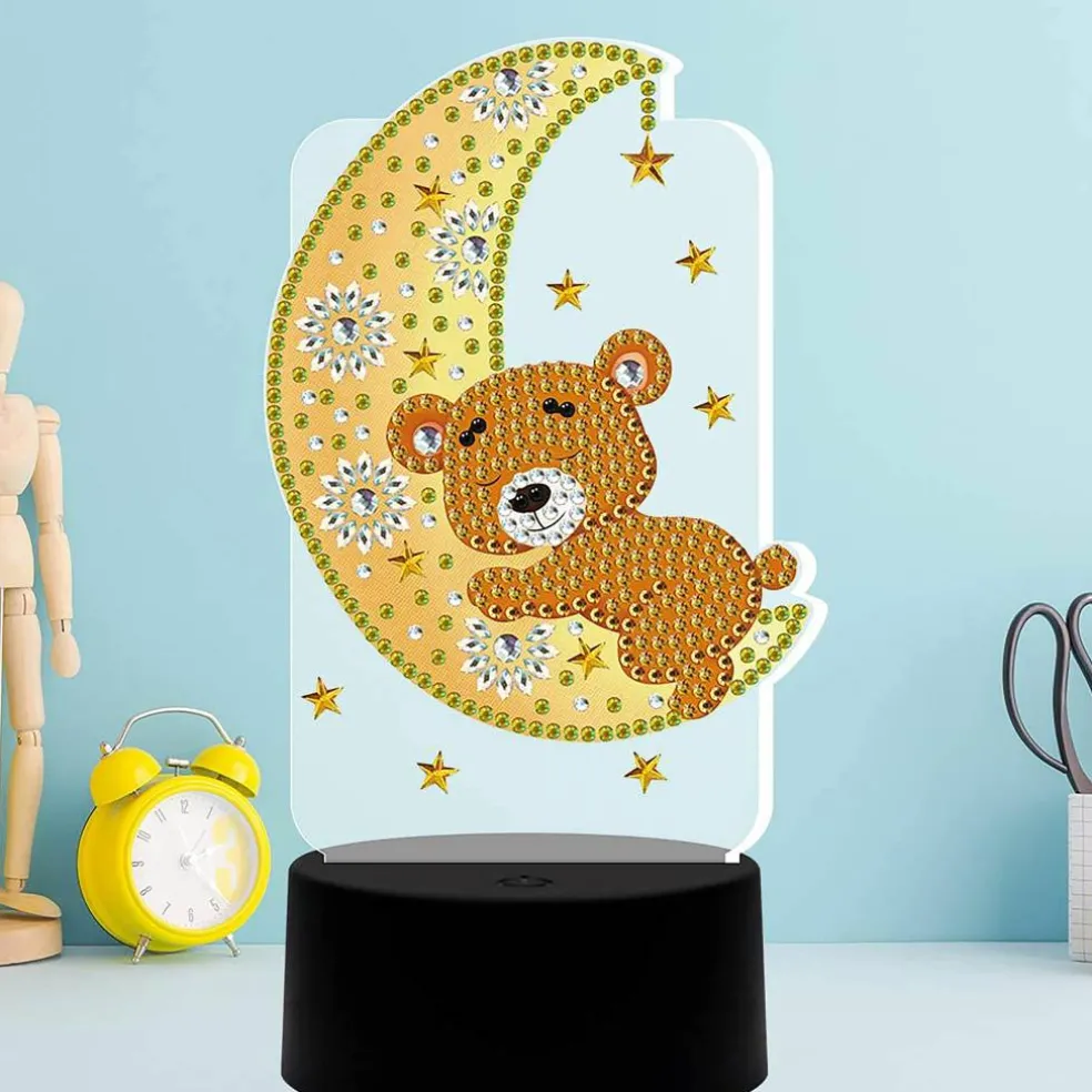 Sparkly Selections Teddy Bear Lamp Diamond Art Kit
