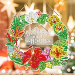 Sparkly Selections Welcome Home Wreath Diamond Painting