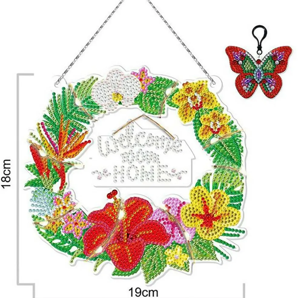 Sparkly Selections Welcome Home Wreath Diamond Painting