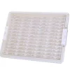 Sparkly Selections White Diamond Storage Box with 78 Compartment Bottles