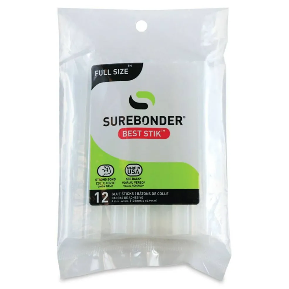 Special Surface Glue Sticks - 7/16" x 4", Pkg of 12