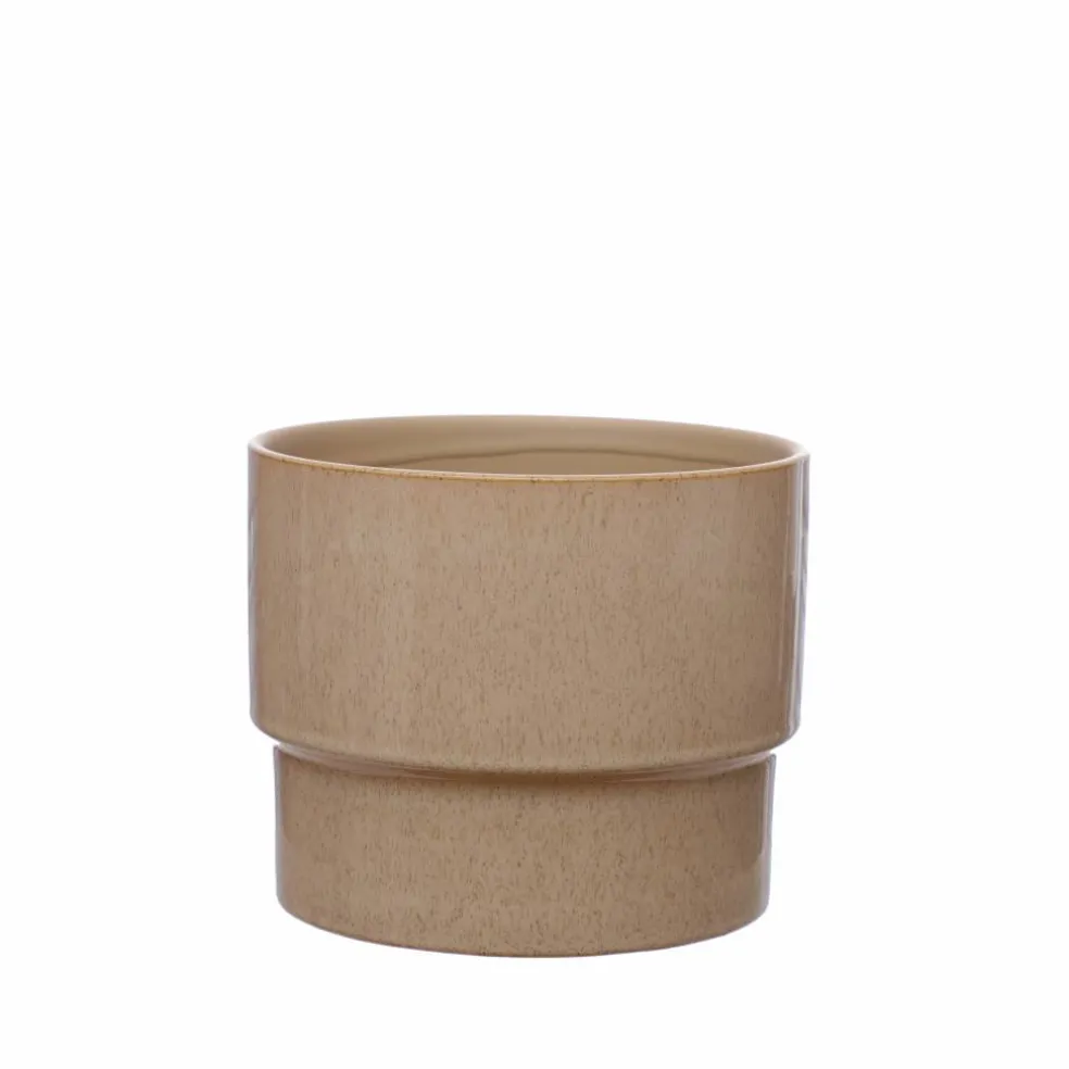7" Speckled Cream Ceramic Pot by Ashland®