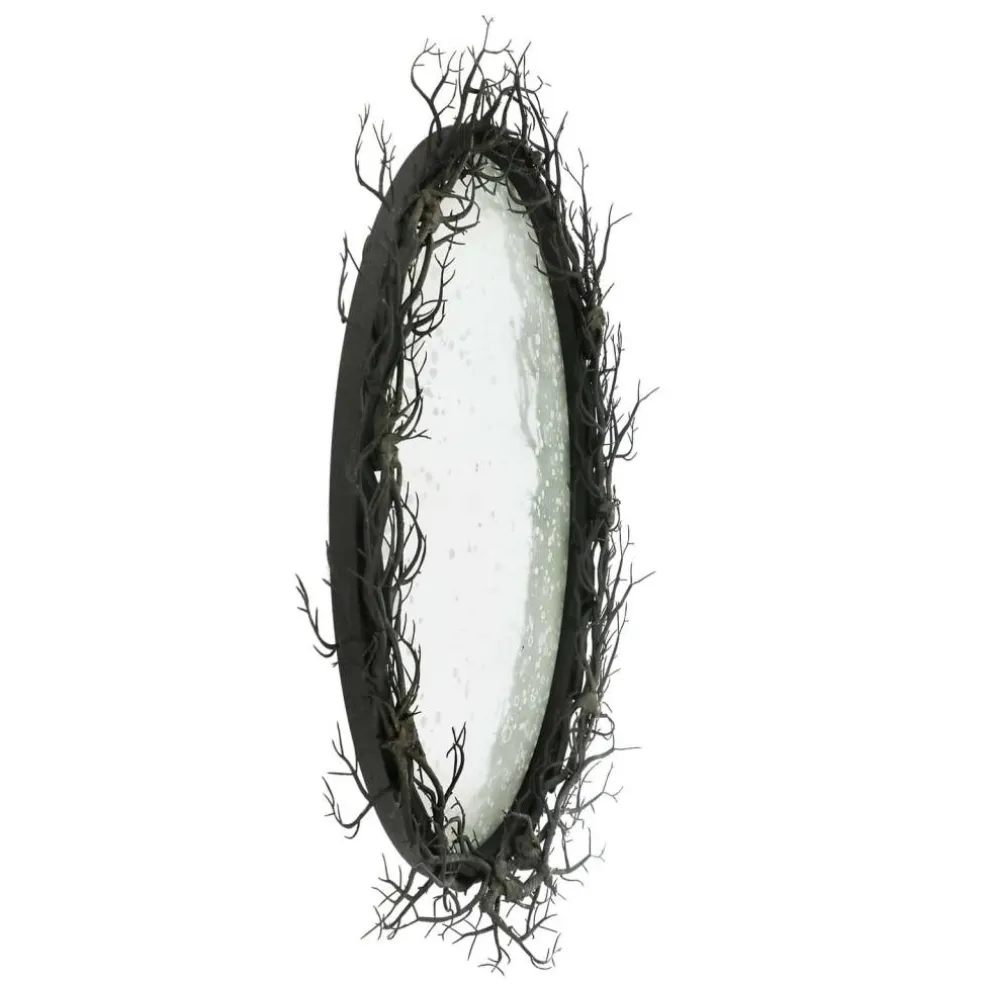 28" Speckled Mirror Wall Décor in Twig Frame by Ashland®