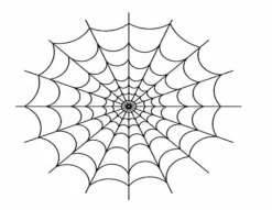Spider Web Edible Cake Topper- 1/4 Sheet