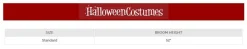 Spiral Witch Broom Costume Accessory