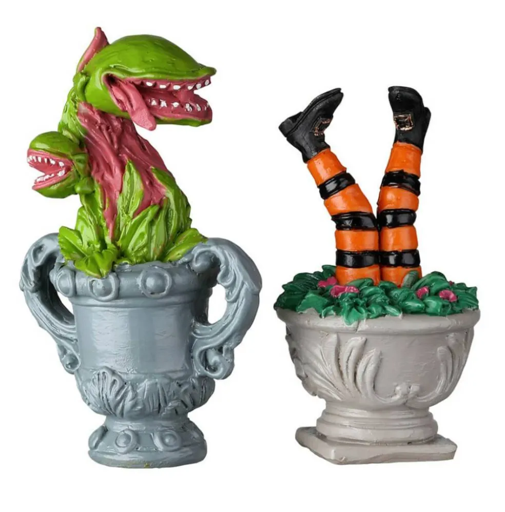 Spooky Planter Urns - Lemax Spooky Town